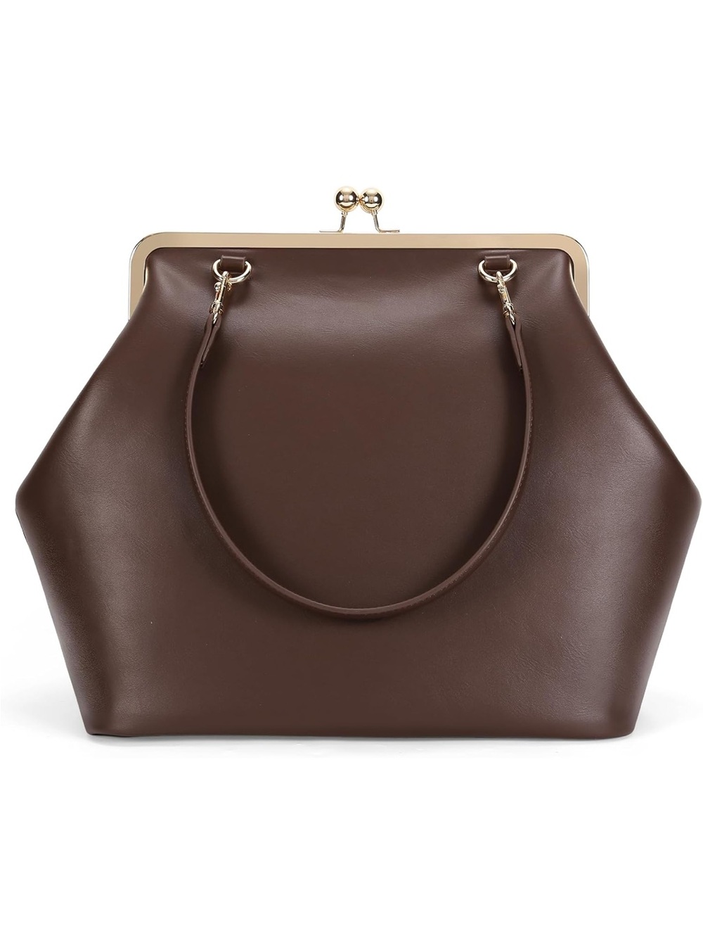 Kiss lock Brown Bag